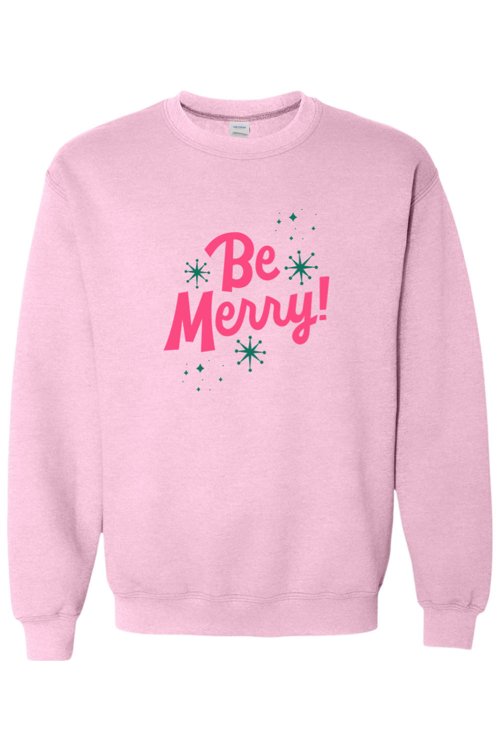 Be Merry Pink Crew Neck
