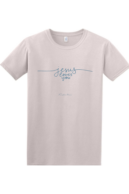 Jesus Loves You Cursive Tee